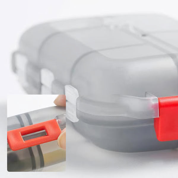 Travel Pill Organizer Box with 147 Labels