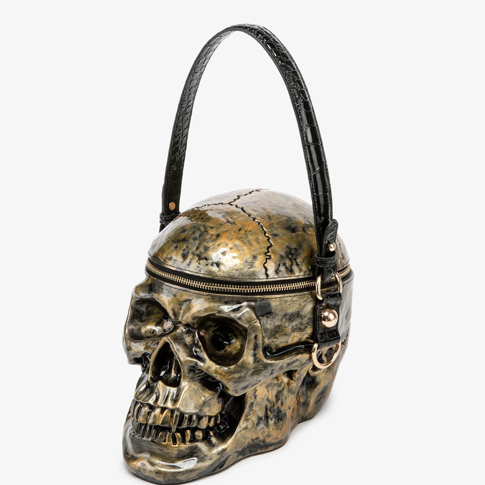 Bone Chic Skull Bag – Limited Halloween Edition Gothic Shoulder & Crossbody Handbag