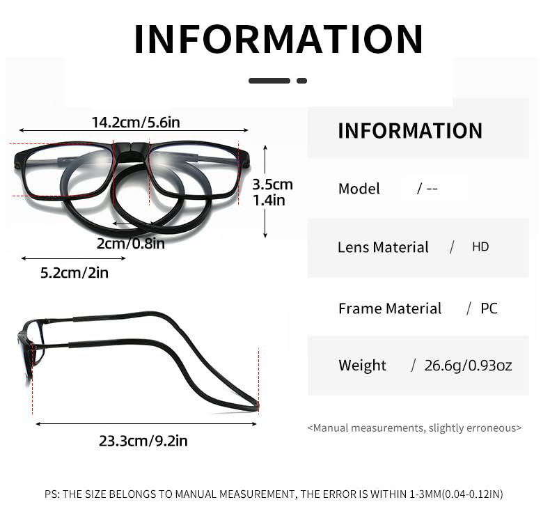 Christmas Early Sale – Magnetic Blue Light Blocking Reading Glasses