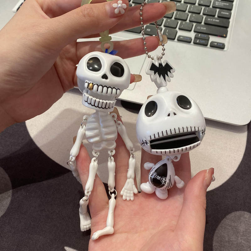 Halloween Skull Pendant Decoration – Moving Head Charm & Gift
