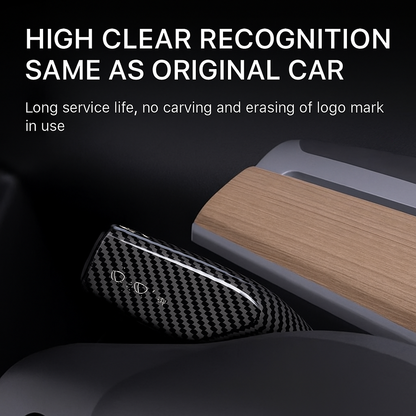 🔥Last Day - 49% Off🔥Tesla Model Y/3 Full-Cover Carbon Fiber Shift Lever Covers – Clip-On Design, Scratch Protection, Premium Fit