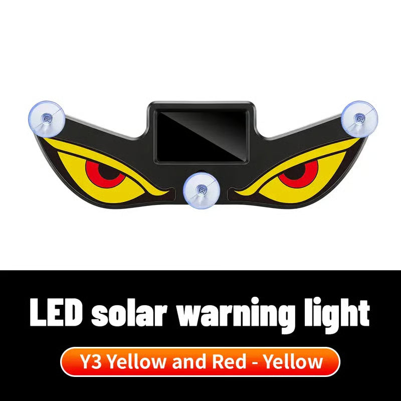 Vampire Eyes Solar Warning Light for Car Rear Window
