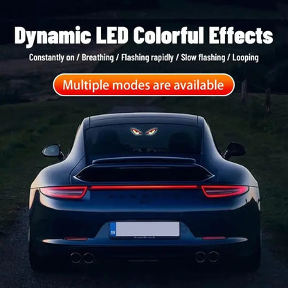 Vampire Eyes Solar Warning Light for Car Rear Window