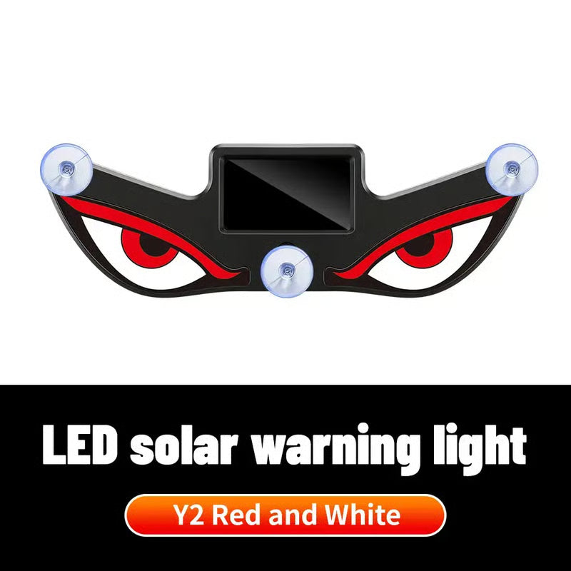 Vampire Eyes Solar Warning Light for Car Rear Window