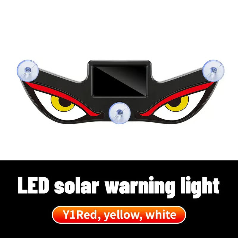 Vampire Eyes Solar Warning Light for Car Rear Window