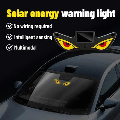 Vampire Eyes Solar Warning Light for Car Rear Window