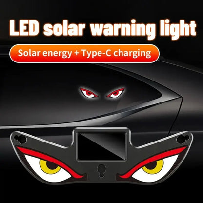 Vampire Eyes Solar Warning Light for Car Rear Window