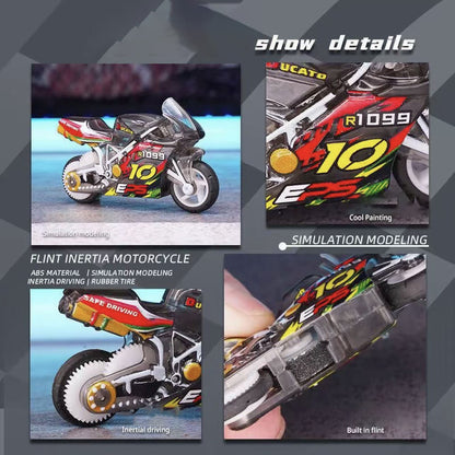 🎄 Christmas Pre-Sale – 50% OFF 🎁Spark Inertia Motorcycle Toy – Friction Powered Bike with Realistic Sparks & Stunt Play