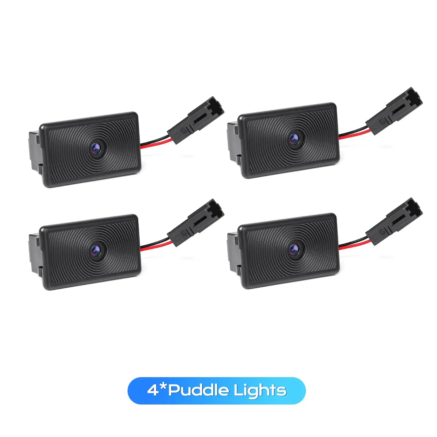 Topfit Tesla Logo LED Projector Lights – Easy Install Door Courtesy Lights for Model 3/Y/S/X, Ultra Bright 4-LED Car Door Logo Projection Lamp