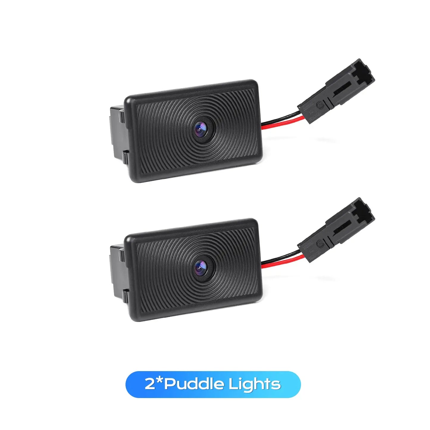 Topfit Tesla Logo LED Projector Lights – Easy Install Door Courtesy Lights for Model 3/Y/S/X, Ultra Bright 4-LED Car Door Logo Projection Lamp