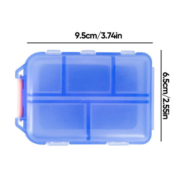 Travel Pill Organizer Box with 147 Labels