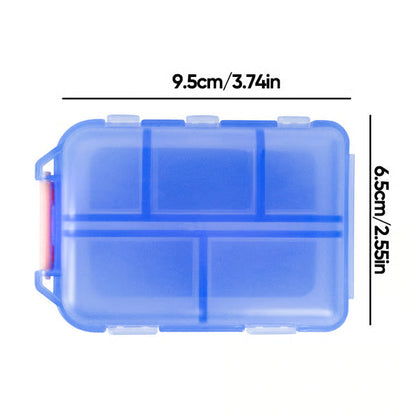 Travel Pill Organizer Box with 147 Labels