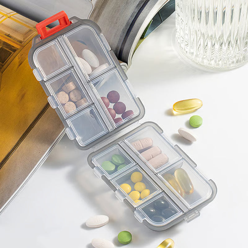 Travel Pill Organizer Box with 147 Labels