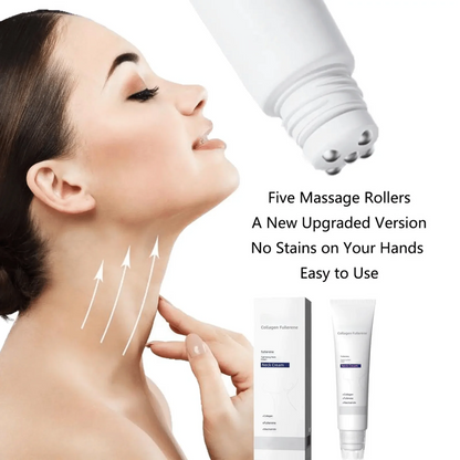 Collagen & Hyaluronic Acid Neck Firming Roller Cream – Daily Skincare Ritual