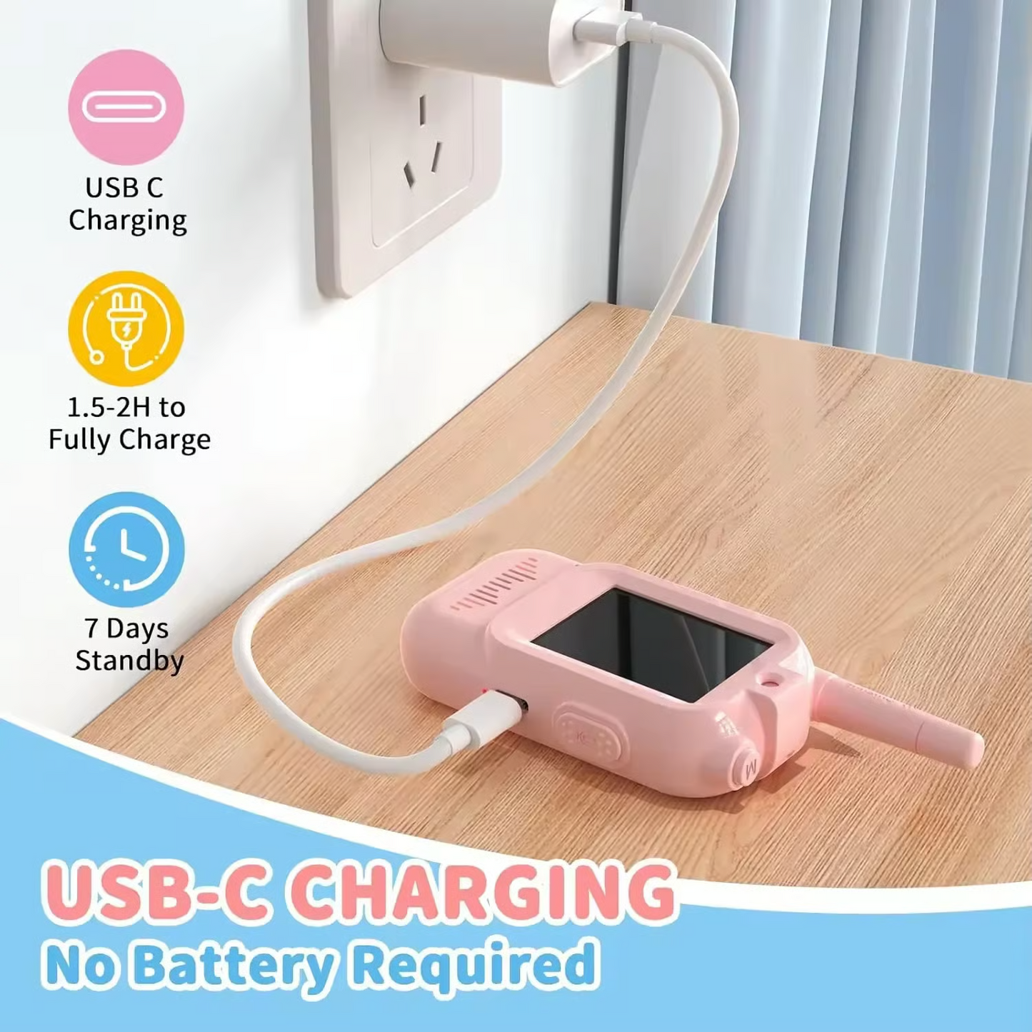 🔥Last Day - 49% Off🔥Kids Video Walkie Talkies Toys - 2 Pack