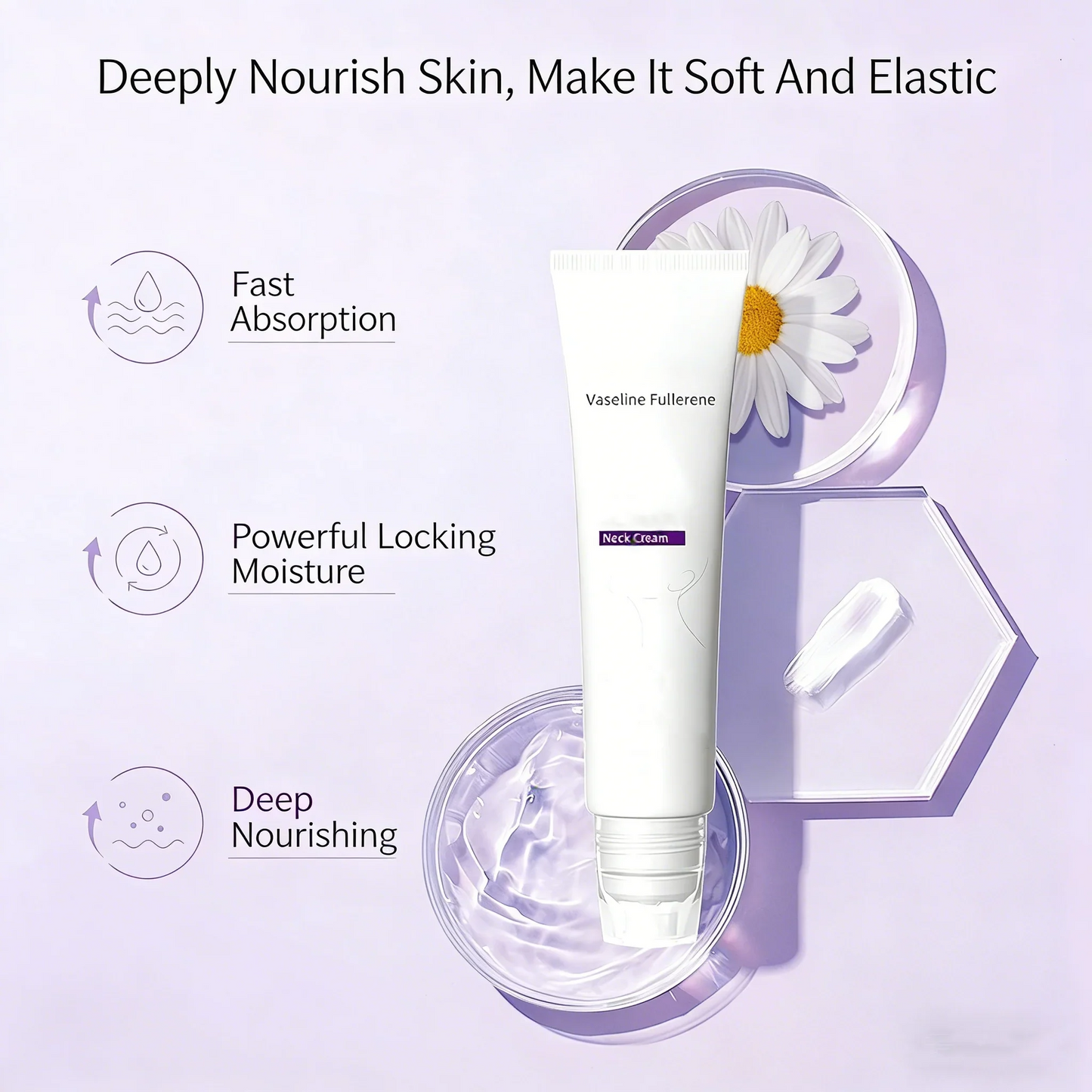 Collagen & Hyaluronic Acid Neck Firming Roller Cream – Daily Skincare Ritual