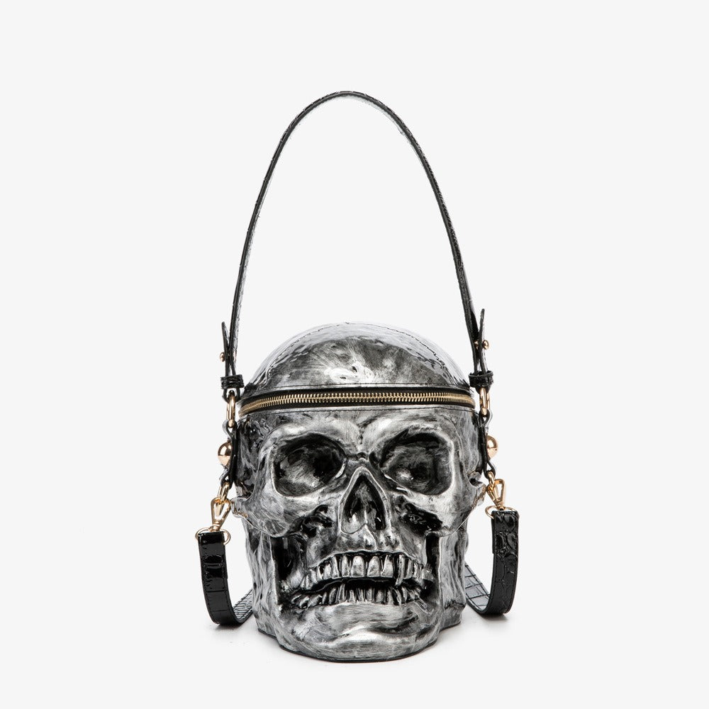 Bone Chic Skull Bag – Limited Halloween Edition Gothic Shoulder & Crossbody Handbag