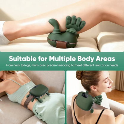 Wireless 3D Kneading Neck & Back Massager with Heat — Lightweight Wellness Gift
